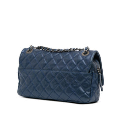 Medium Quilted Iridescent Caviar Easy Flap