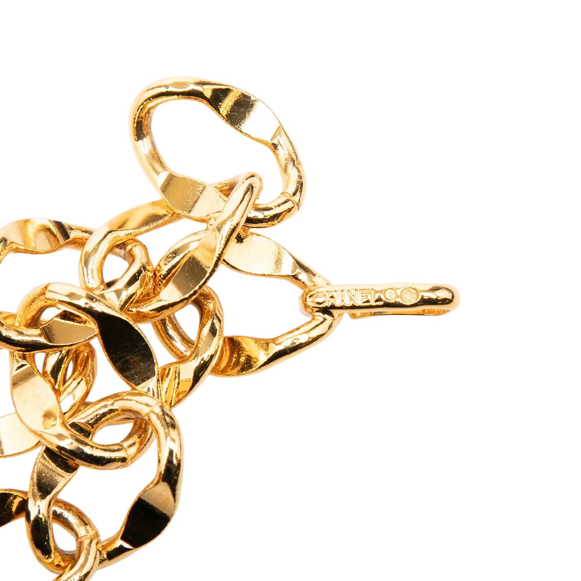 Gold Plated CC Medallion Chain Belt