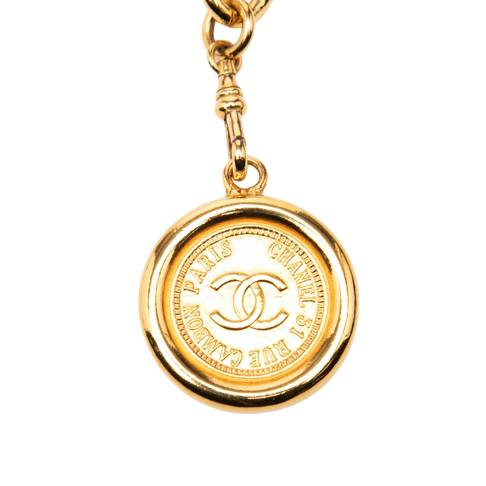 Gold Plated CC Medallion Chain Belt