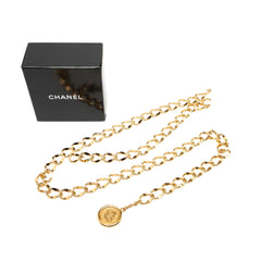 Gold Plated CC Medallion Chain Belt