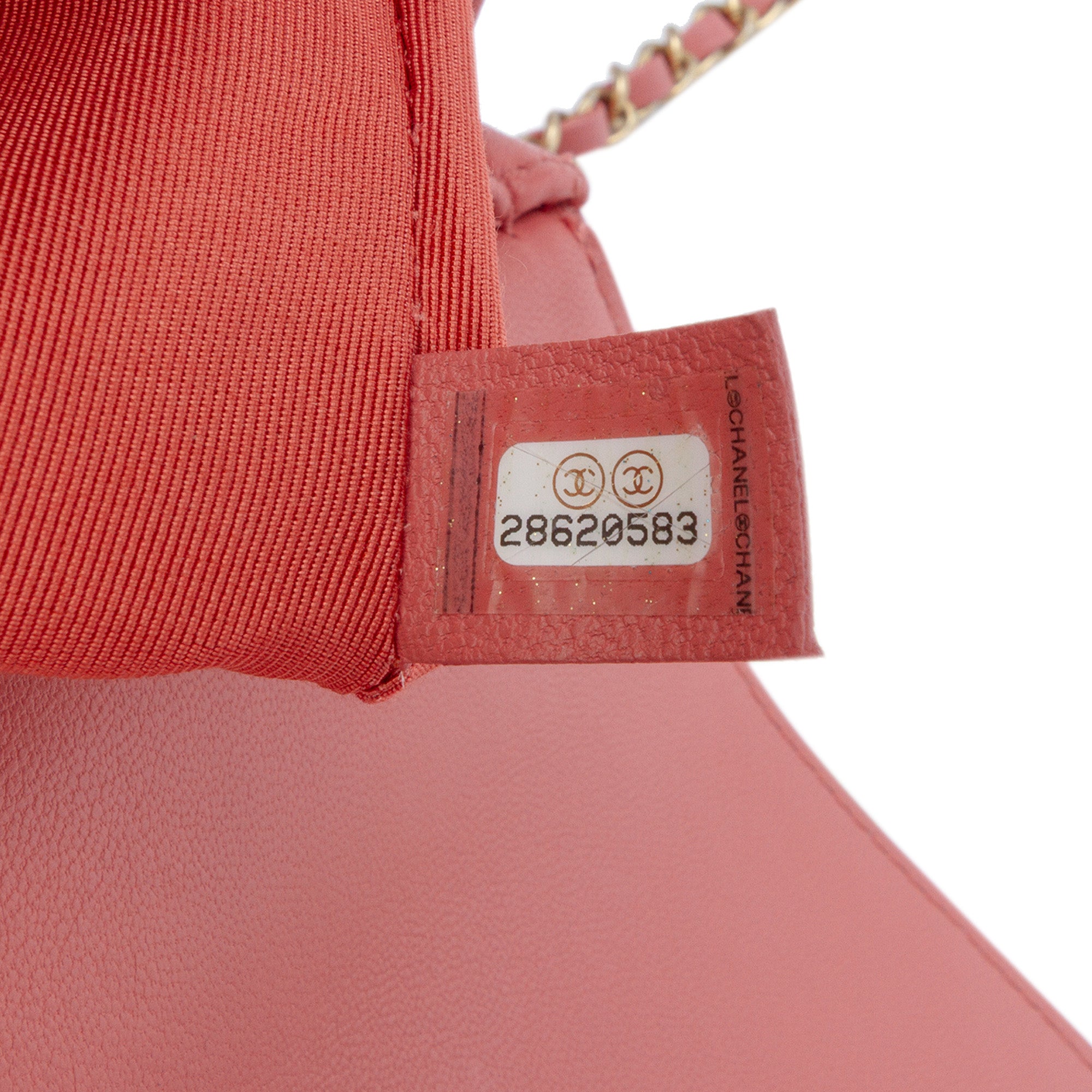 Quilted Lambskin Chain Infinity Top Handle Bag