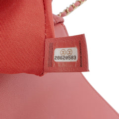 Quilted Lambskin Chain Infinity Top Handle Bag