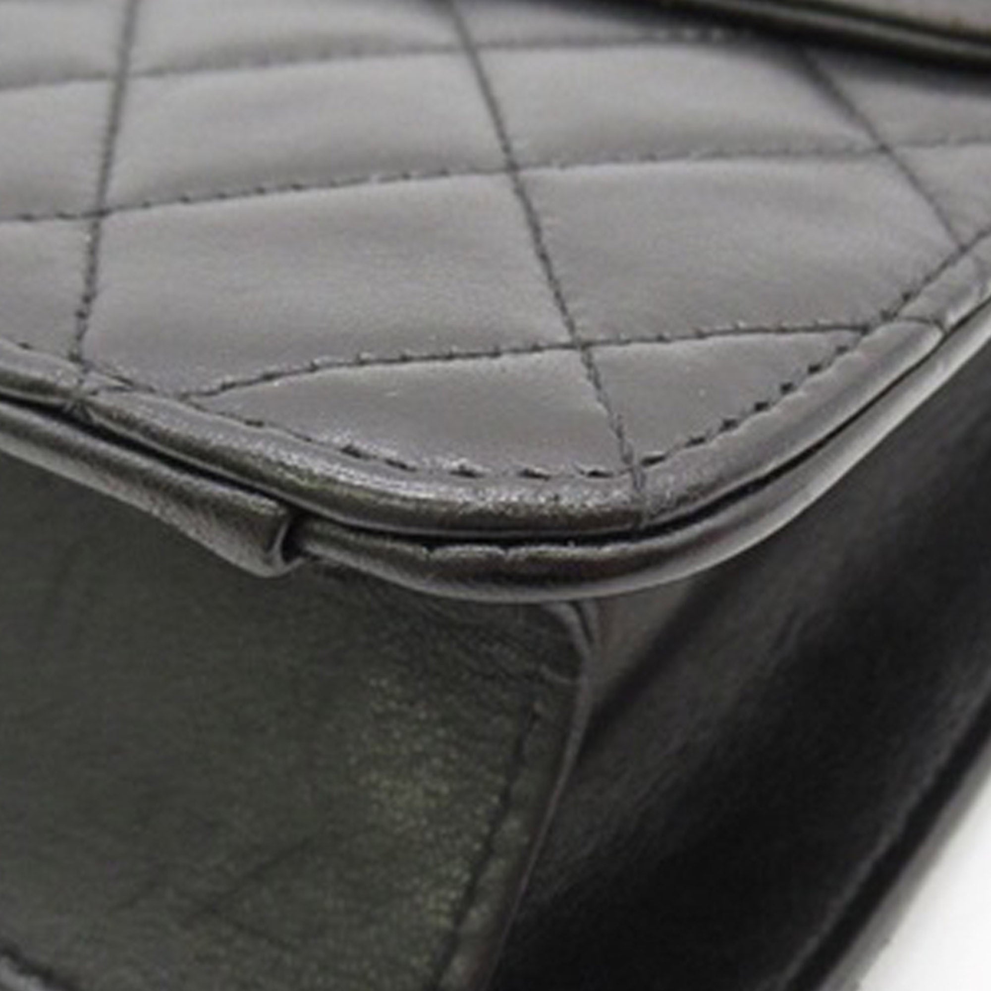 CC Quilted Lambskin Single Flap