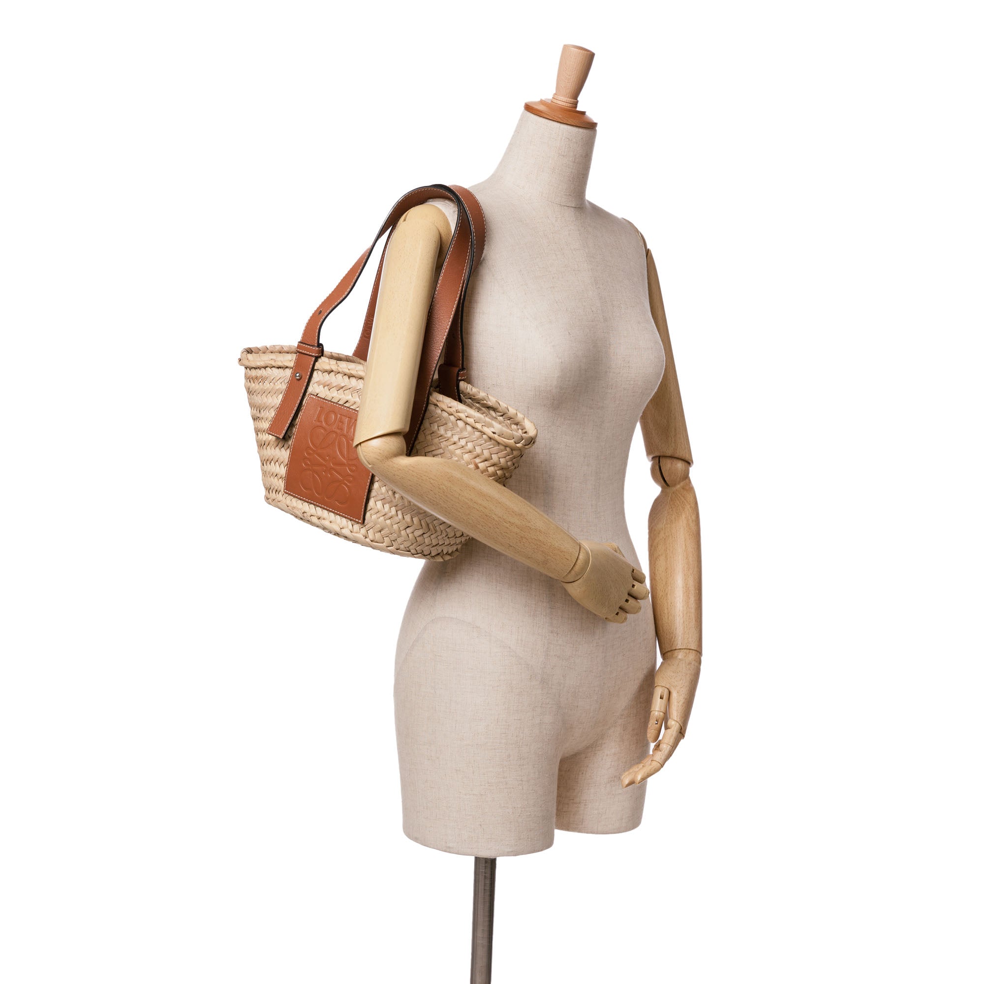 Small Raffia Basket Tote