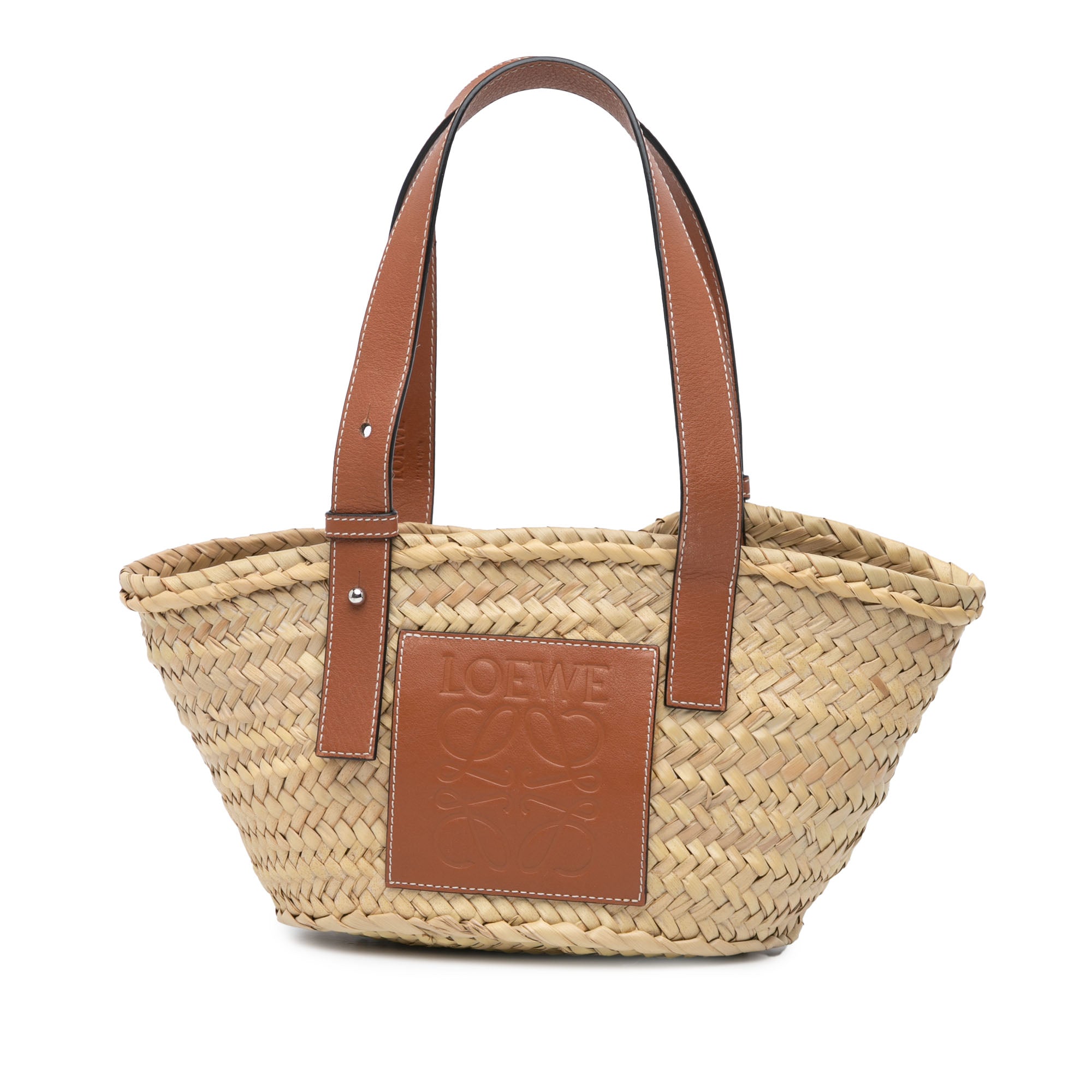Small Raffia Basket Tote