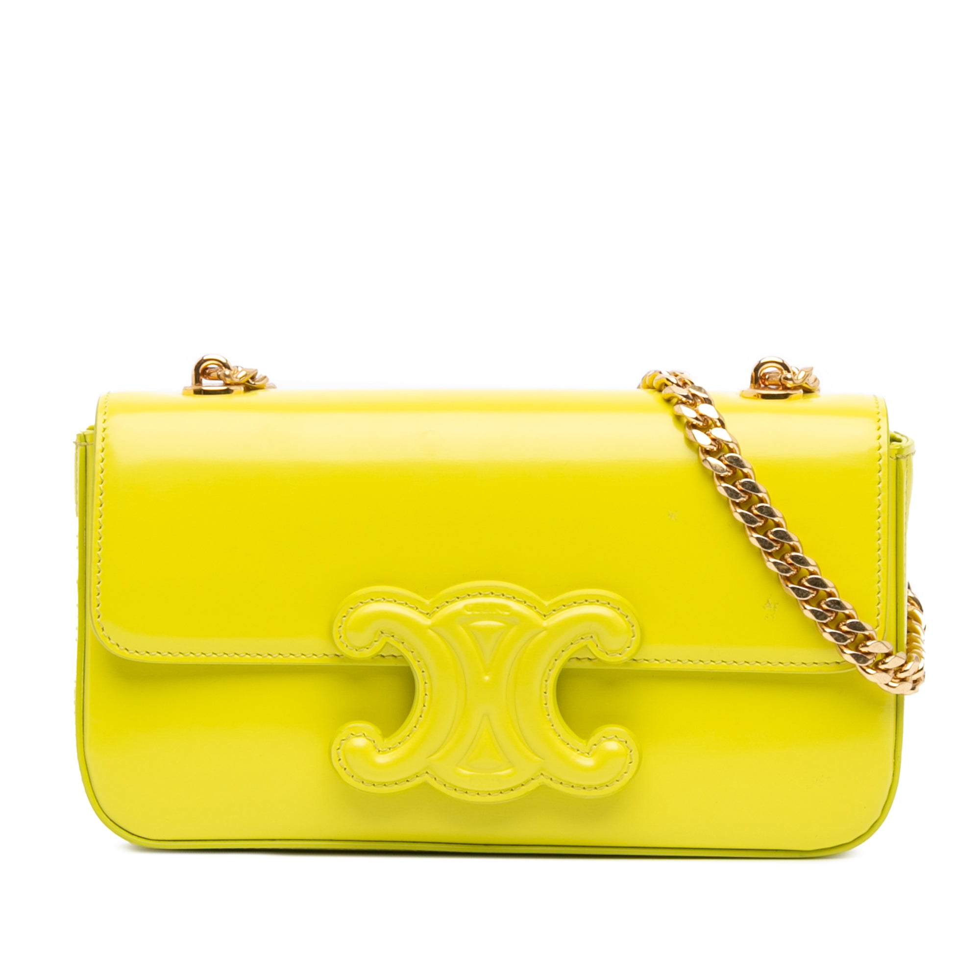 Calfskin Cuir Triomphe Chain Shoulder Bag