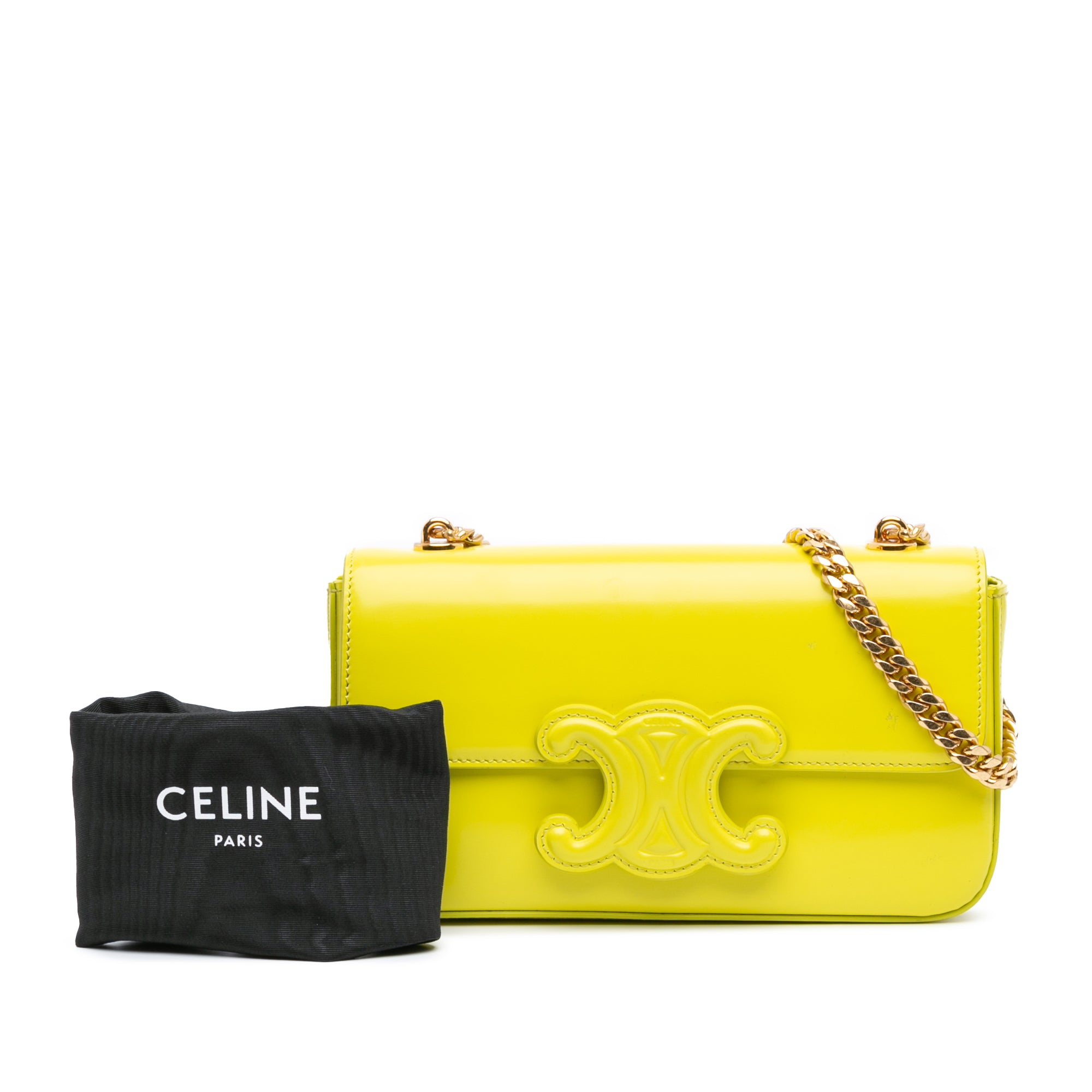 Calfskin Cuir Triomphe Chain Shoulder Bag