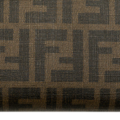 Zucca Coated Canvas Zip Around Long Wallet
