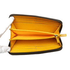 Zucca Coated Canvas Zip Around Long Wallet