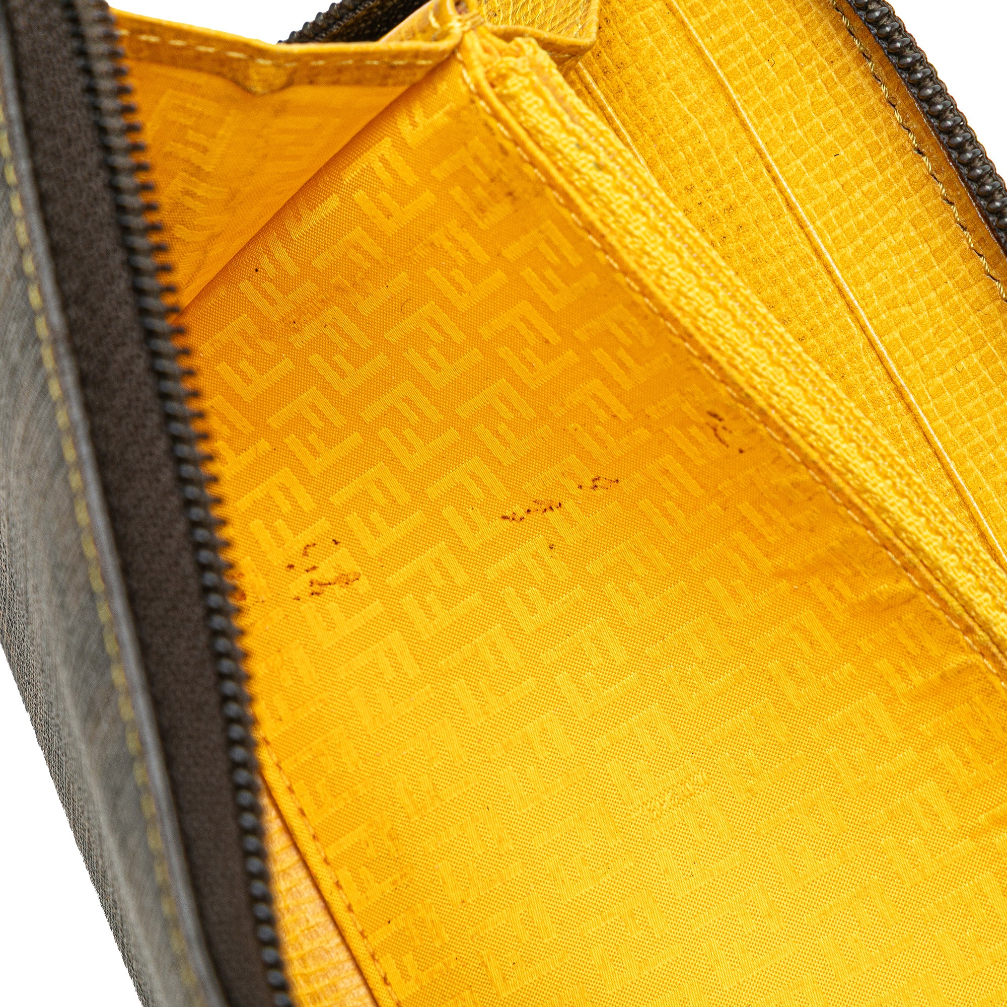 Zucca Coated Canvas Zip Around Long Wallet