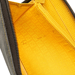 Zucca Coated Canvas Zip Around Long Wallet
