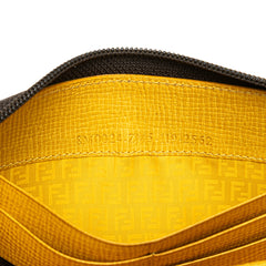 Zucca Coated Canvas Zip Around Long Wallet