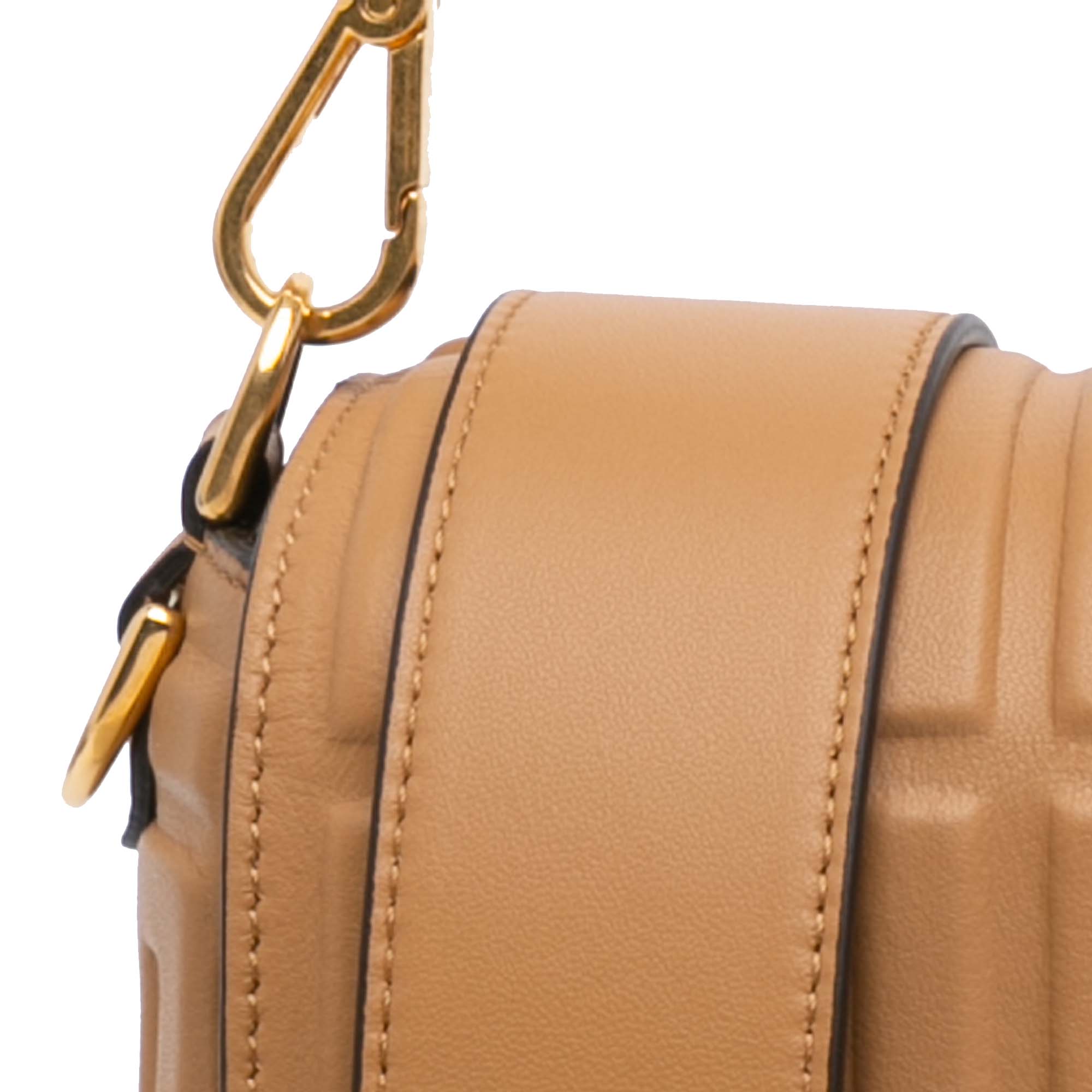 Zucca Embossed Baguette Satchel