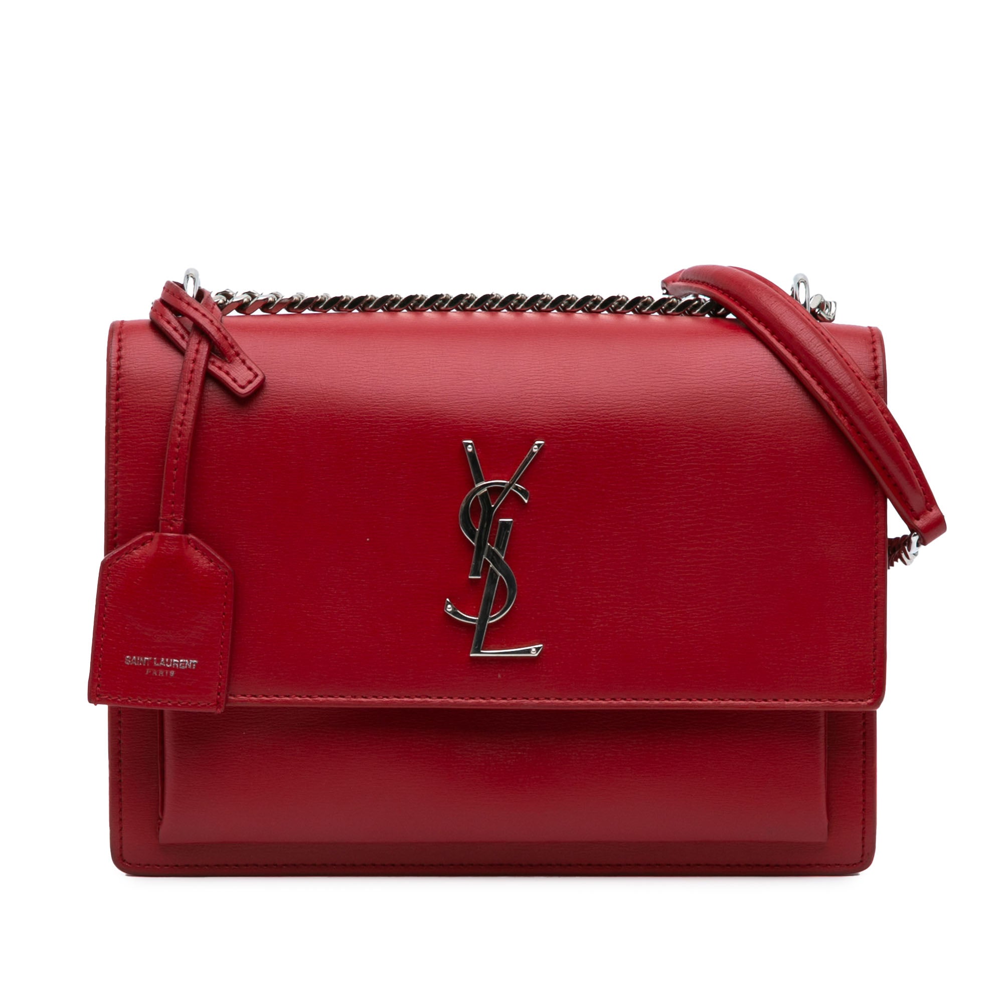 Medium Leather Monogram Sunset Crossbody