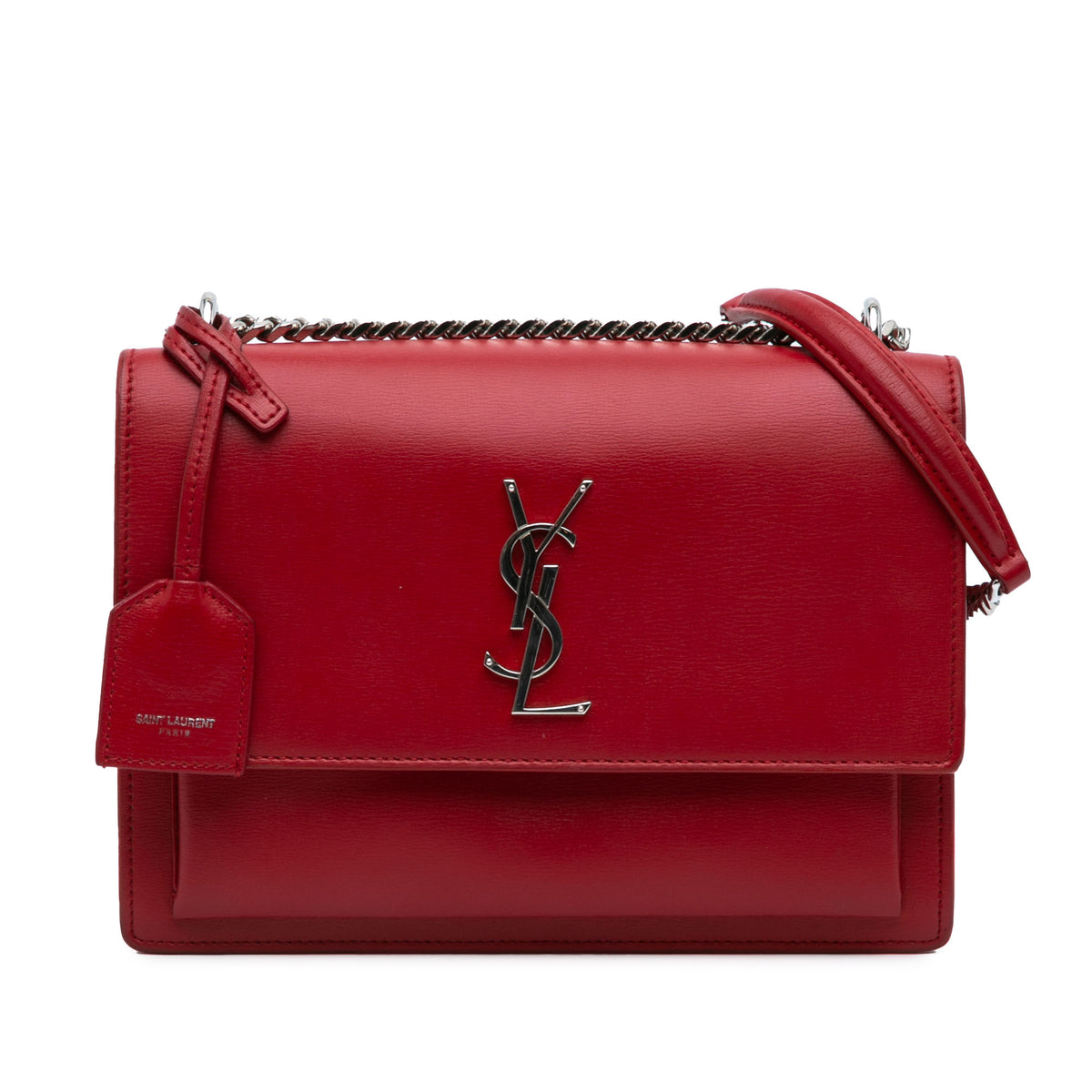 Medium Leather Monogram Sunset Crossbody