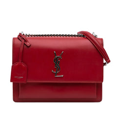 Medium Leather Monogram Sunset Crossbody
