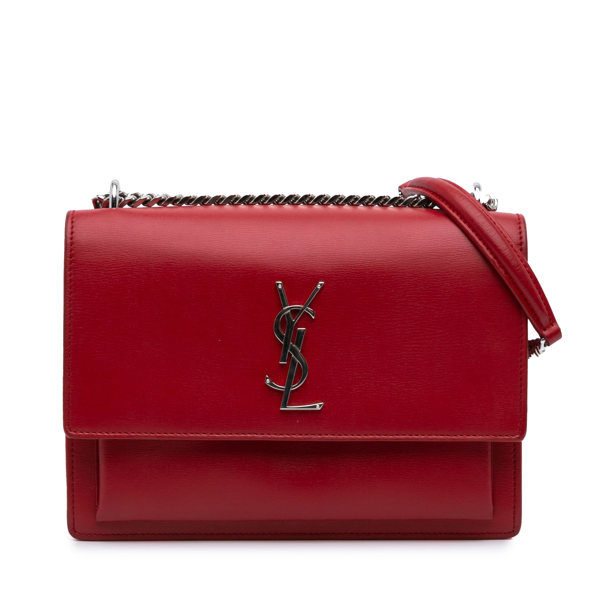Medium Leather Monogram Sunset Crossbody