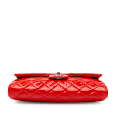 CC Quilted Patent Clutch with Chain_3