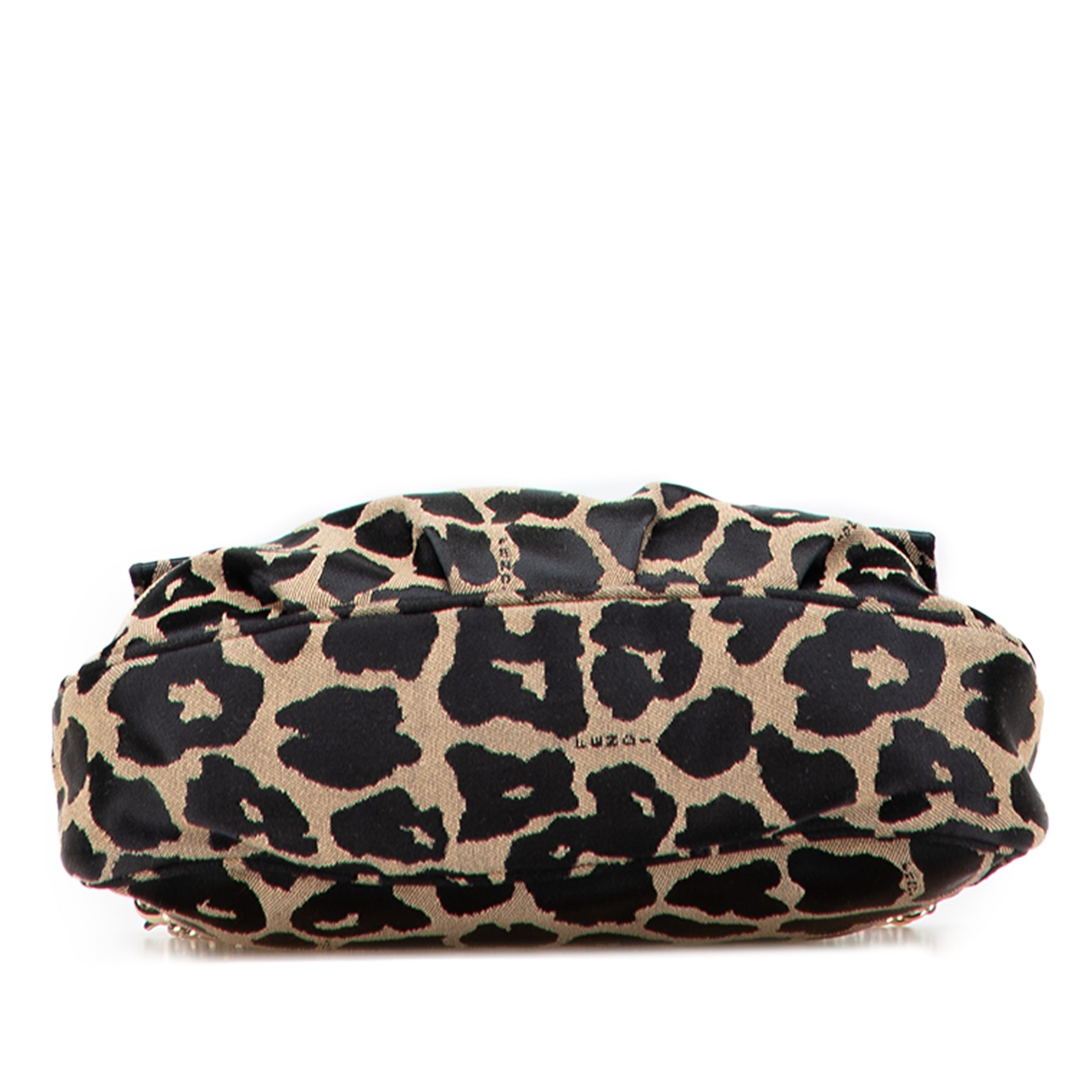 Leopard Print Canvas Fendista Pochette Crossbody