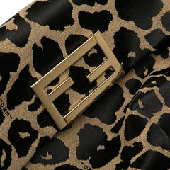 Leopard Print Canvas Fendista Pochette Crossbody