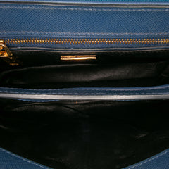 Bicolor Saffiano Sound Lock Satchel