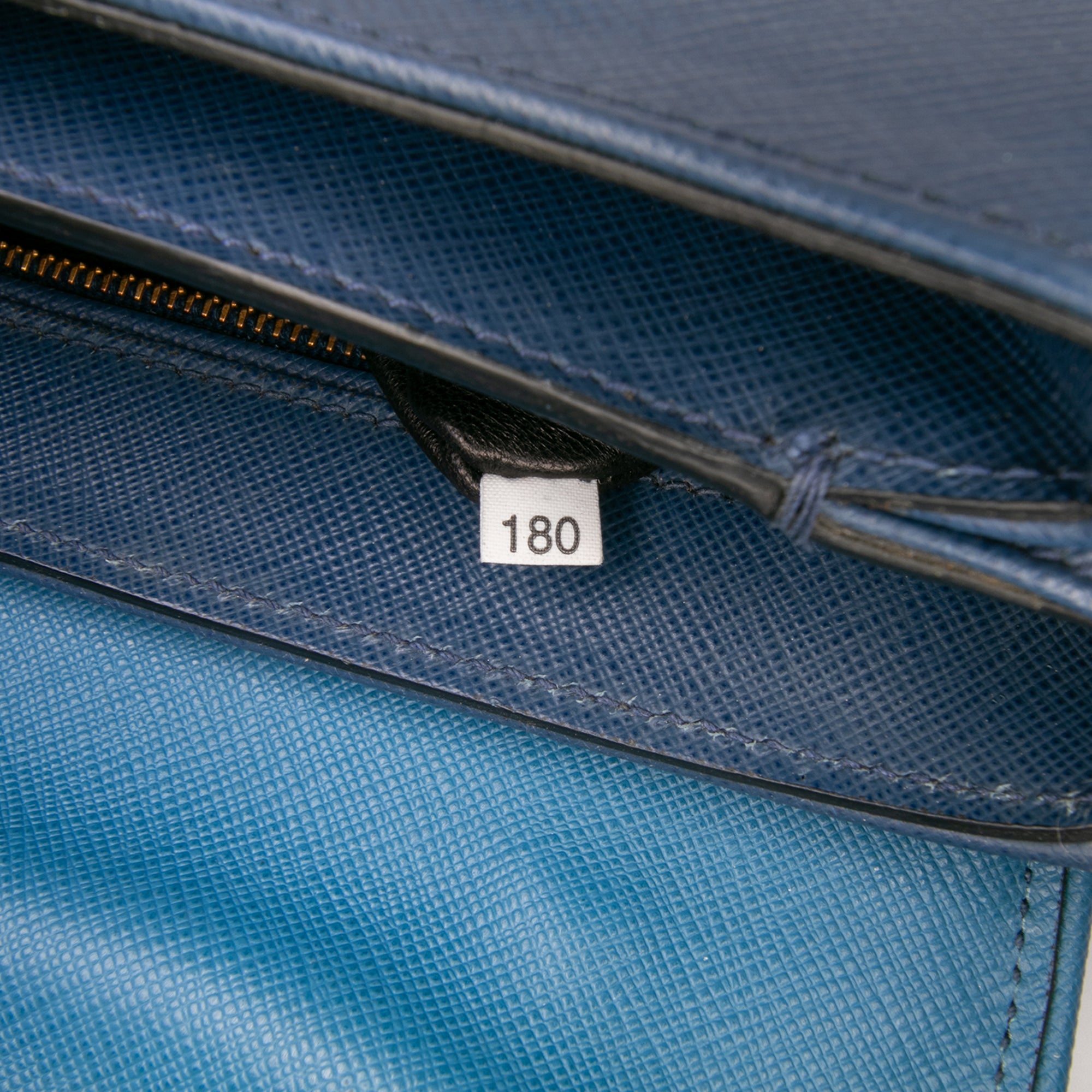 Bicolor Saffiano Sound Lock Satchel