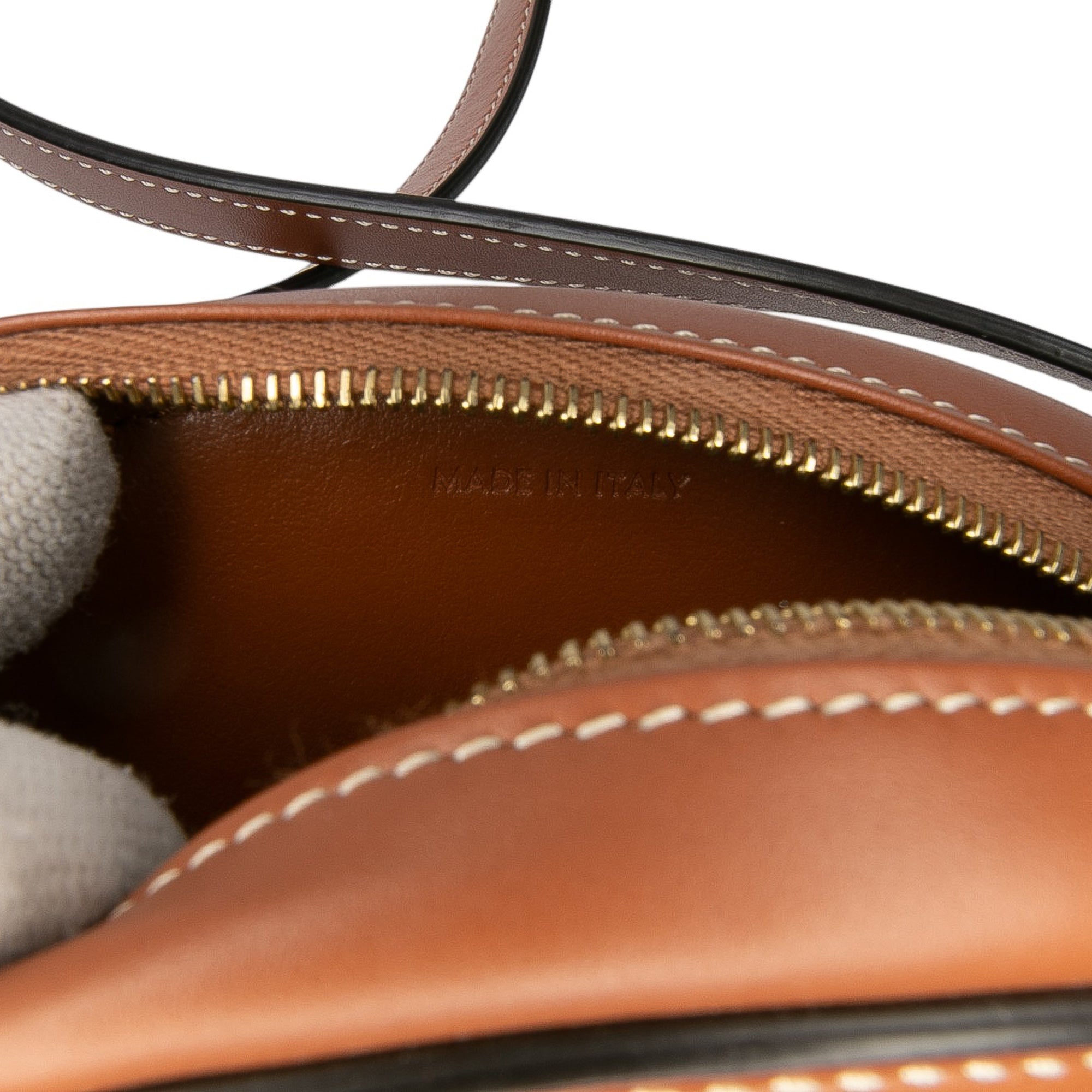 Small Calfskin Cuir Triomphe Oval Crossbody