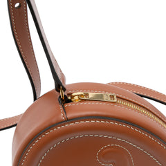 Small Calfskin Cuir Triomphe Oval Crossbody