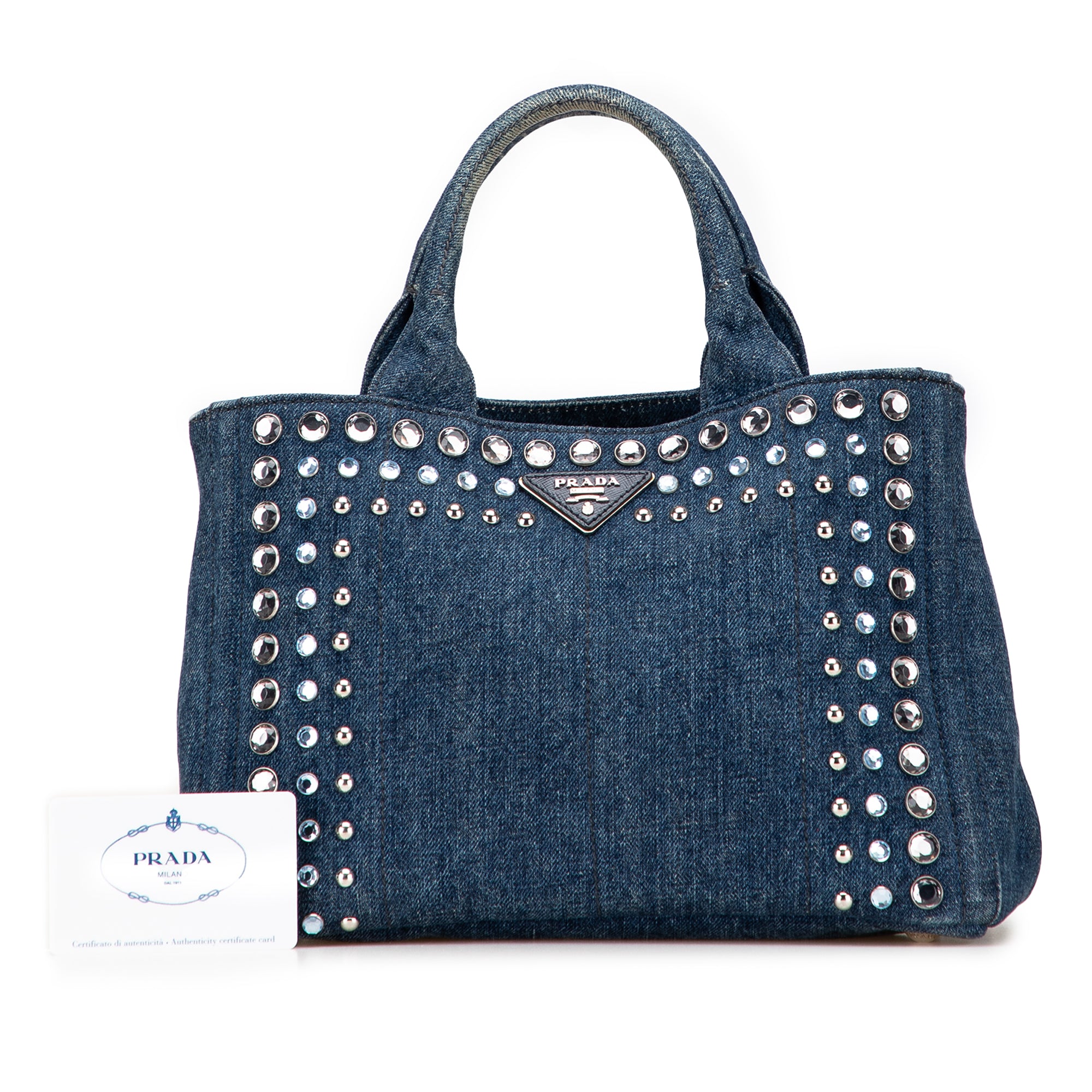 Small Denim Canapa Bijoux Satchel