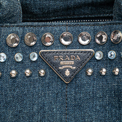 Small Denim Canapa Bijoux Satchel