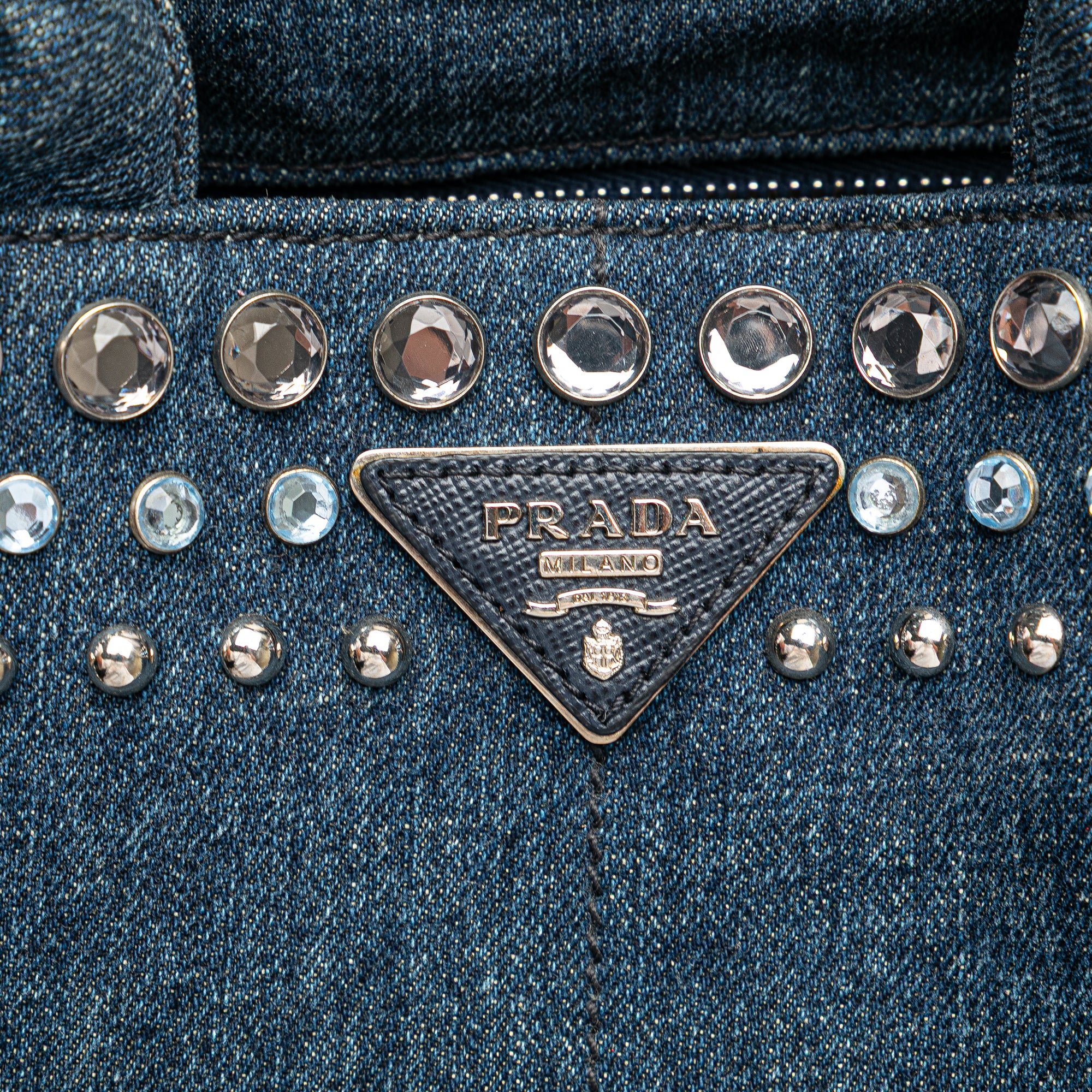 Small Denim Canapa Bijoux Satchel