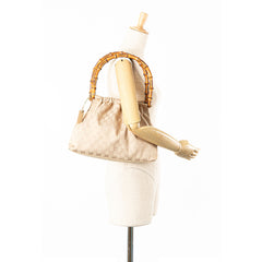 GG Canvas Bamboo Handbag
