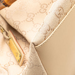 GG Canvas Bamboo Handbag