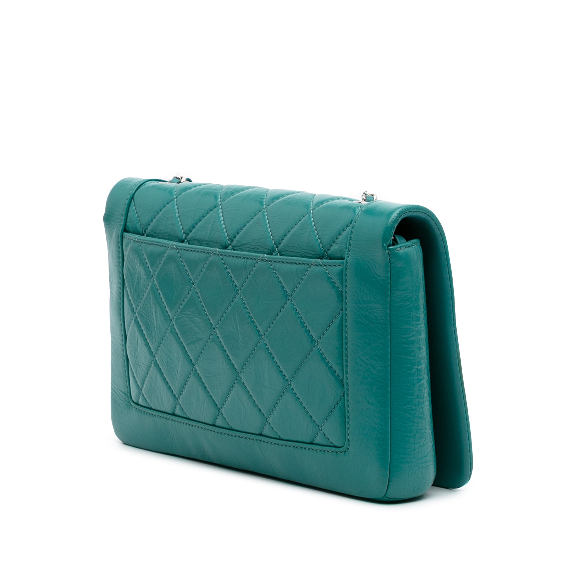 Crumpled Calfskin Bi Quilted Vintage Full Flap