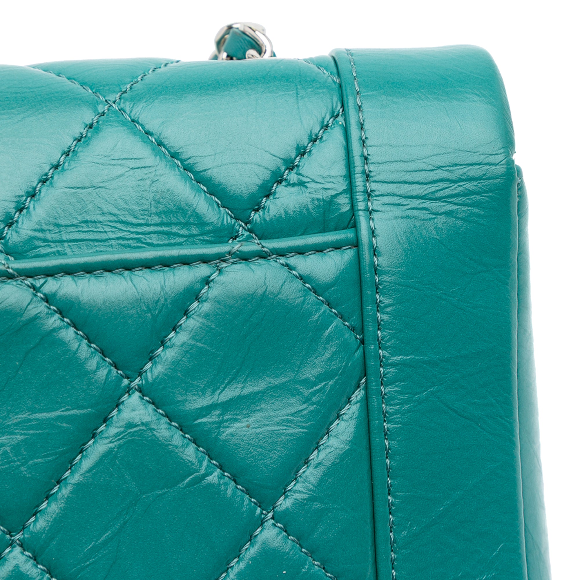 Crumpled Calfskin Bi Quilted Vintage Full Flap