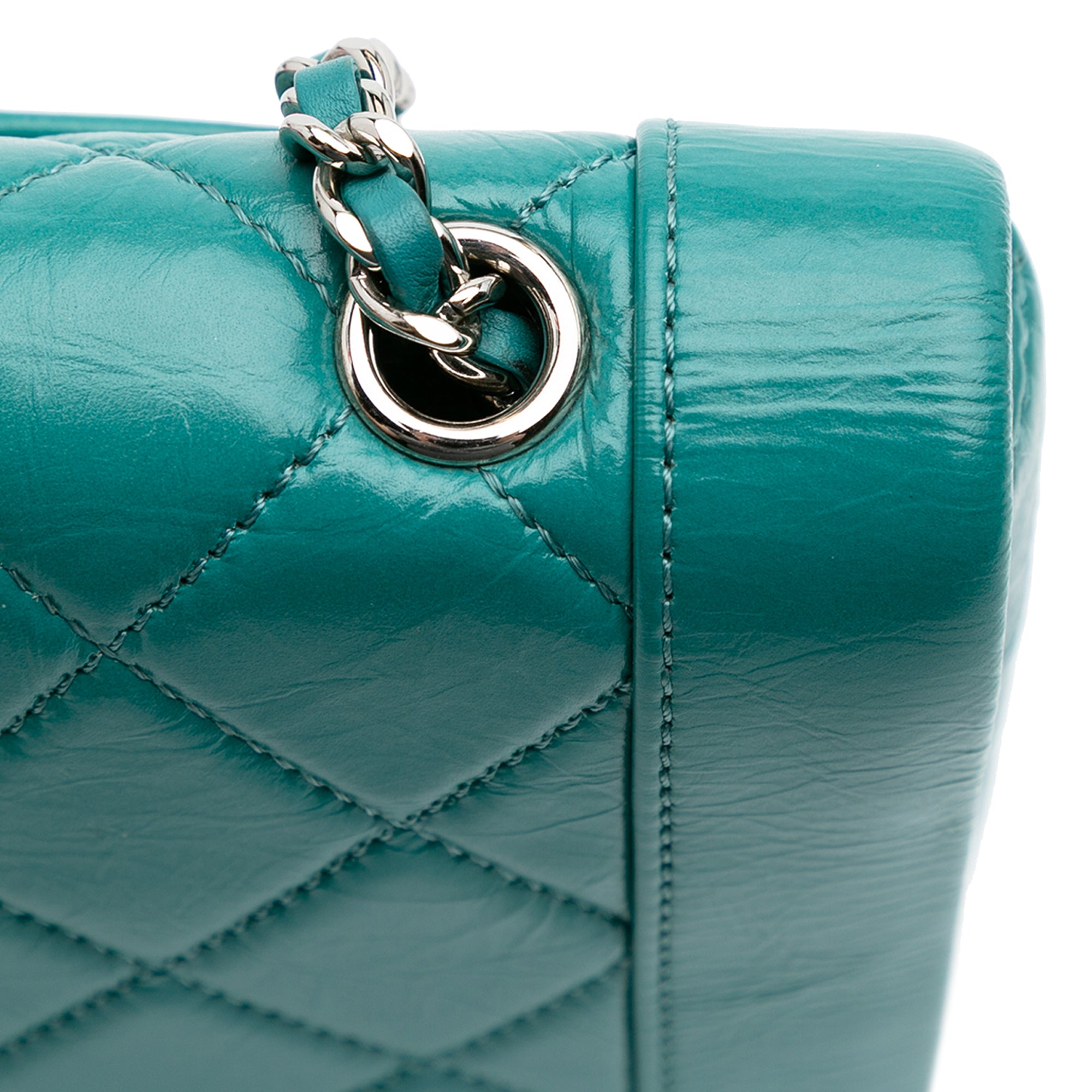Crumpled Calfskin Bi Quilted Vintage Full Flap