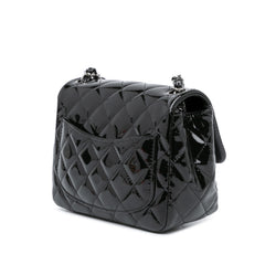 Mini Square Classic Patent Single Flap