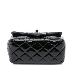 Mini Square Classic Patent Single Flap