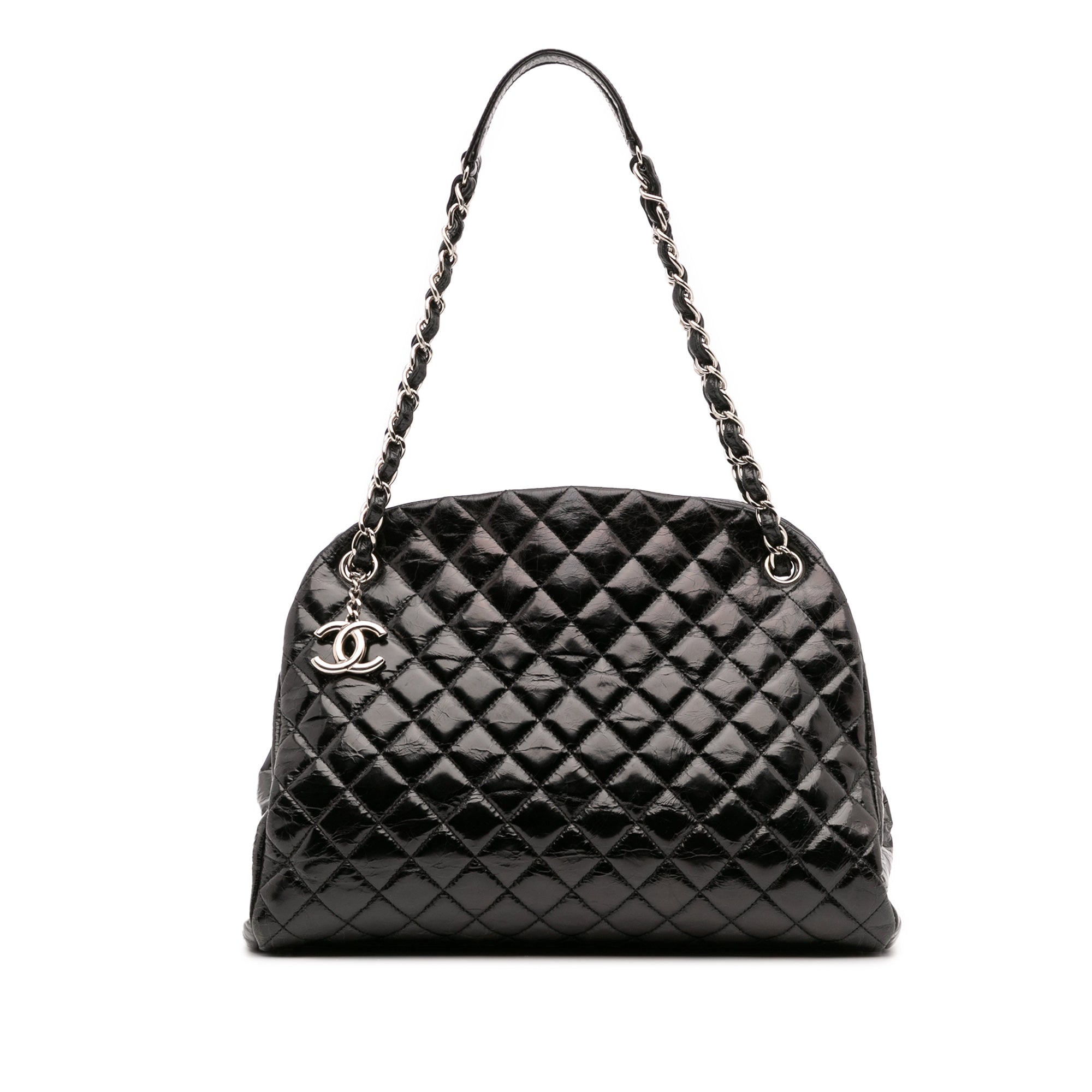 Large Aged Calfskin Just Mademoiselle Bowling Bag
