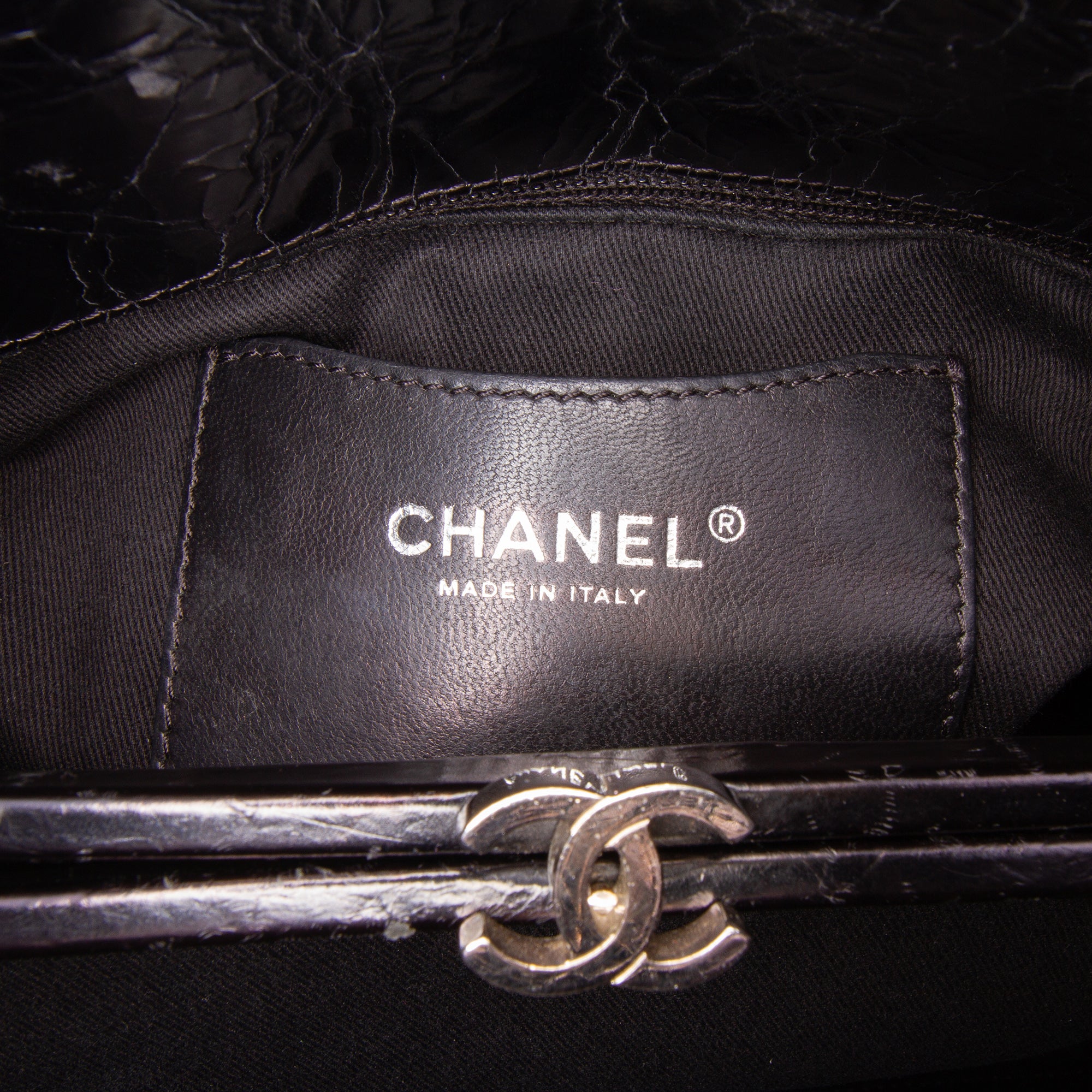 Large Aged Calfskin Just Mademoiselle Bowling Bag