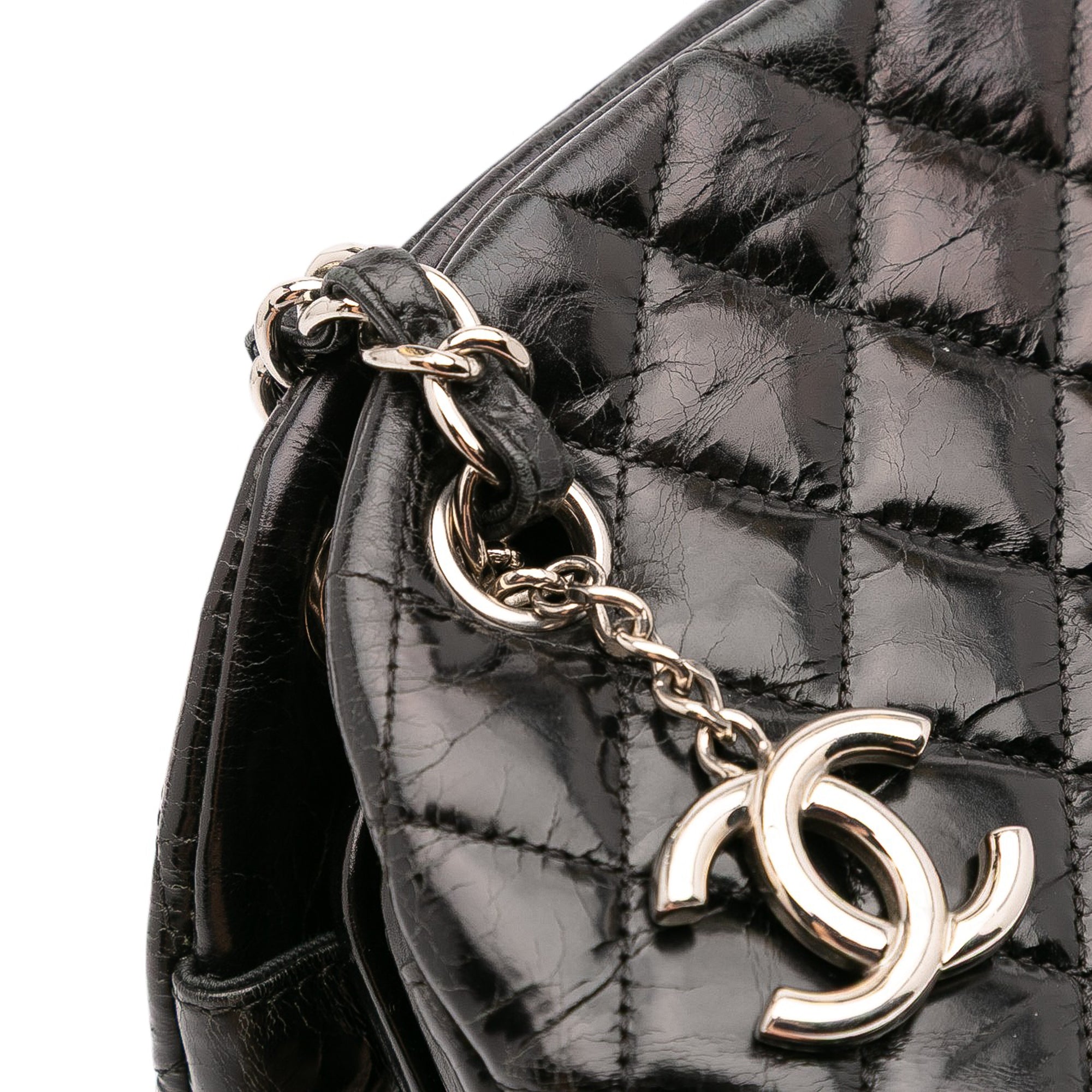 Large Aged Calfskin Just Mademoiselle Bowling Bag