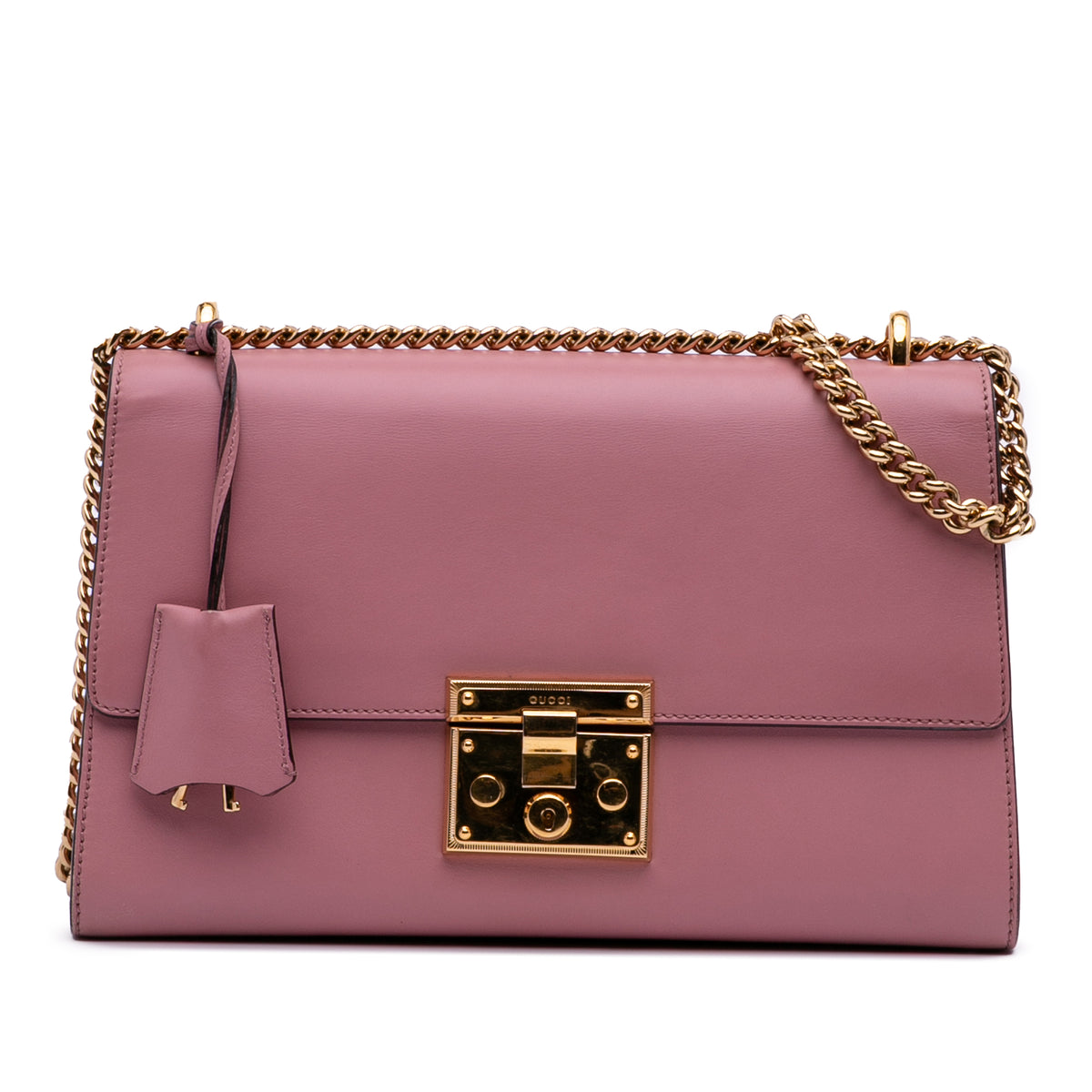 Medium Leather Padlock Shoulder Bag