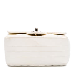 Mini Square Classic Chevron Lambskin Single Flap