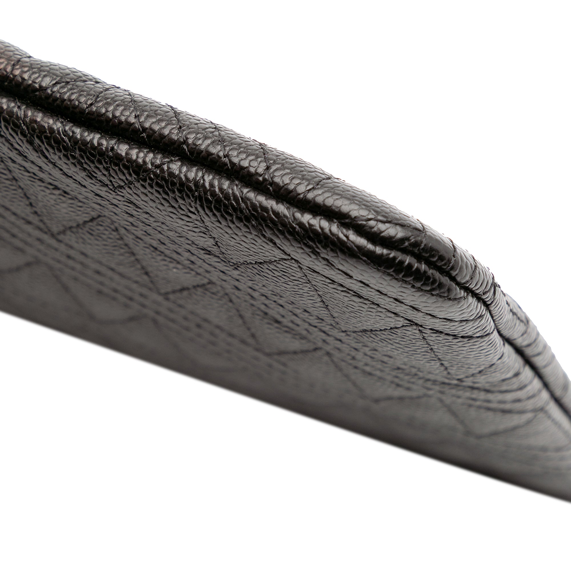 Medium Quilted Caviar O Case Clutch