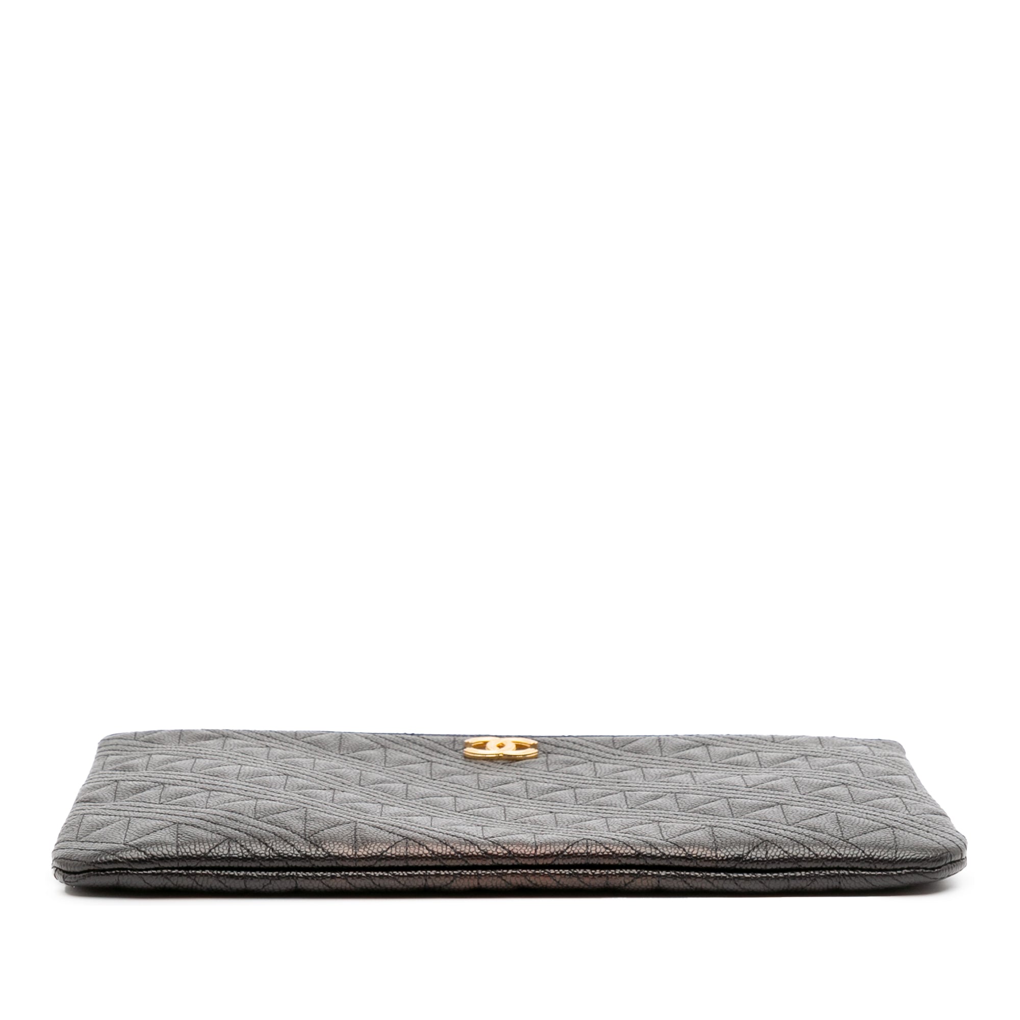 Medium Quilted Caviar O Case Clutch