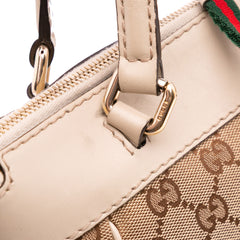 Small GG Canvas Web Mayfair Satchel