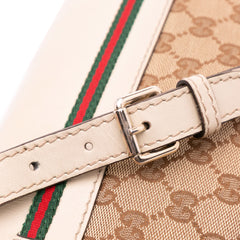 Small GG Canvas Web Mayfair Satchel