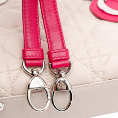 Mini Tricolor Lambskin Cannage Lady Dior