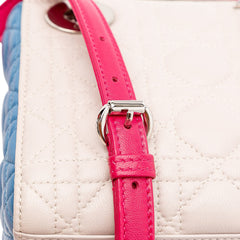 Mini Tricolor Lambskin Cannage Lady Dior