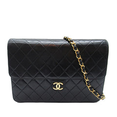 CC Quilted Lambskin Single Flap